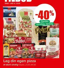 Spar Lag din egen pizza tilbud