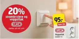 Jula 20% strømbrytere og vegguttak tilbud