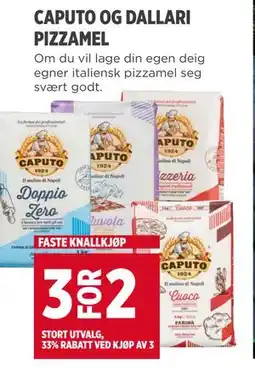 Meny CAPUTO OG DALLARI PIZZAMEL tilbud