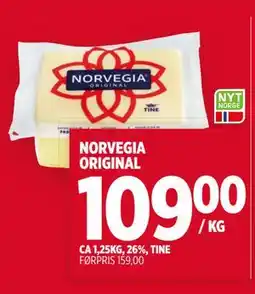 Meny NORVEGIA ORIGINAL tilbud