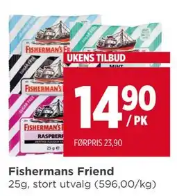 Meny Fishermans Friend tilbud