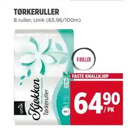 Meny TØRKERULLER tilbud