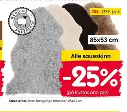 Rusta Saueskinn tilbud