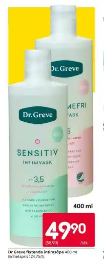 Rusta Dr Greve flytende intimsåpe tilbud