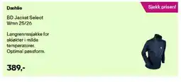 XXL Sport Dæhlie BD Jacket Select Wmn 25/26 tilbud