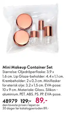 Oriflame Mini Makeup Container Set tilbud