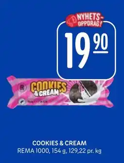 Rema 1000 COOKIES & CREAM tilbud