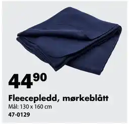 Biltema Fleecepledd, mørkeblått tilbud
