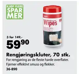Biltema Rengjøringskluter, 70 stk tilbud