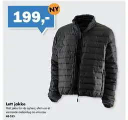 Biltema Lett jakke tilbud