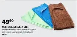 Biltema Mikrofiberklut, 3 stk tilbud