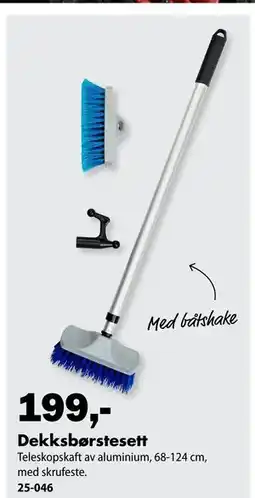 Biltema Dekksbørstesett tilbud