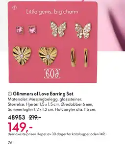 Oriflame Glimmers of Love Earring Set tilbud
