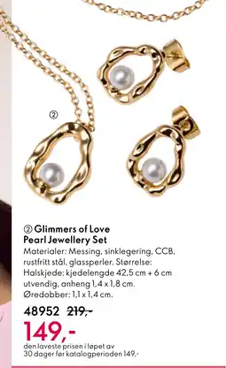 Oriflame Glimmers of Love Pearl Jewellery Set tilbud