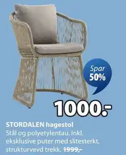 JYSK STORDALEN hagestol tilbud
