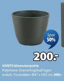 JYSK HVEPS blomsterpotte tilbud