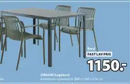 JYSK JERSORE hagebord tilbud