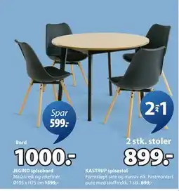 JYSK KASTRUP spisestol tilbud