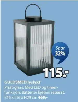 JYSK GULDSMED lyslykt tilbud