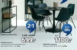 JYSK KLARUP spisestol tilbud