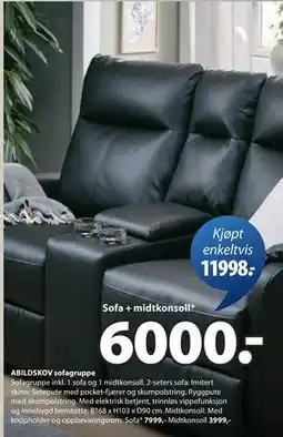 JYSK ABILDSKOV sofagruppe tilbud