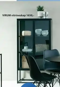 JYSK VIRUM vitrineskap tilbud