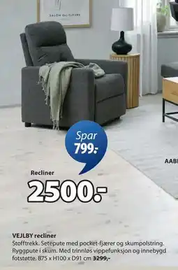 JYSK VEJLBY recliner tilbud