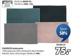 JYSK FAGERSTA badematte tilbud