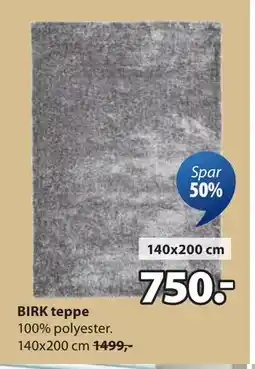 JYSK BIRK teppe tilbud