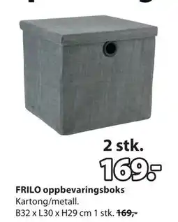 JYSK FRILO oppbevaringsboks tilbud
