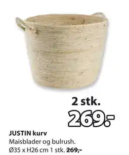 JYSK JUSTIN kurv tilbud