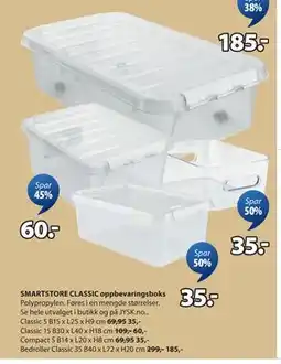JYSK SMARTSTORE CLASSIC oppbevaringsboks tilbud