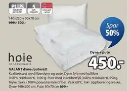 JYSK GALANT dyne-/putesett tilbud