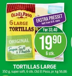 Kiwi TORTILLAS LARGE tilbud