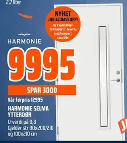 Obs Bygg HARMONIE SELMA YTTERDØR tilbud