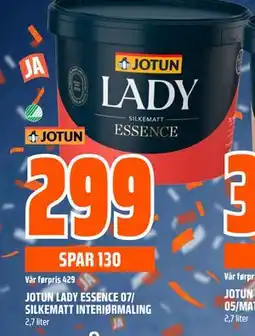 Obs Bygg JOTUN LADY ESSENCE 07/ SILKEMATT INTERIØRMALING tilbud