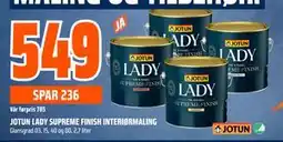 Obs Bygg JOTUN LADY SUPREME FINISH INTERIØRMALING tilbud