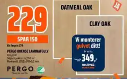 Obs Bygg PERGO ODENSE LAMINATGULV tilbud
