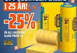 Obs Bygg 25% PÅ ALL LAGERFØRT GLAVA PROFF 34 tilbud