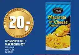 Coop Obs MISSISSIPPI BELLE MAKARONI & OST tilbud