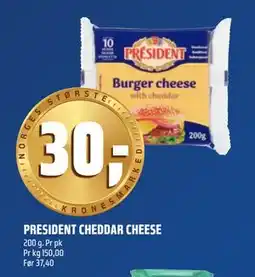 Coop Obs PRESIDENT CHEDDAR CHEESE tilbud
