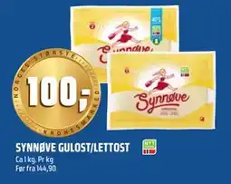 Coop Obs SYNNØVE GULOST/LETTOST tilbud