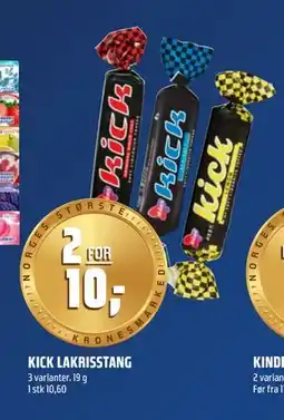 Coop Obs KICK LAKRISSTANG tilbud