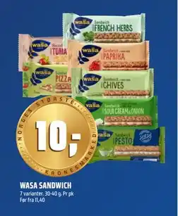 Coop Obs WASA SANDWICH tilbud