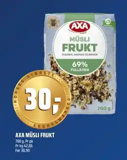Coop Obs AXA MÜSLI FRUKT tilbud