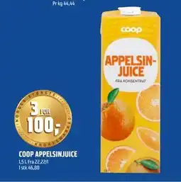 Coop Obs COOP APPELSINJUICE tilbud