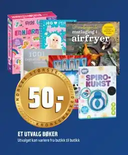 Coop Obs ET UTVALG BØKER tilbud