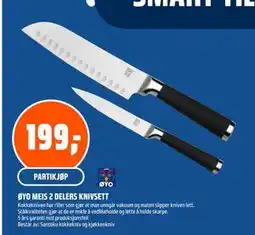Coop Obs ØYO MEIS 2 DELERS KNIVSETT tilbud