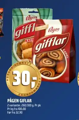 Coop Obs PÅGEN GIFLAR tilbud