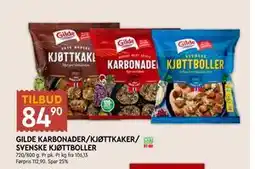 Coop Mega GILDE KARBONADER/KJØTTKAKER/ SVENSKE KJØTTBOLLER tilbud
